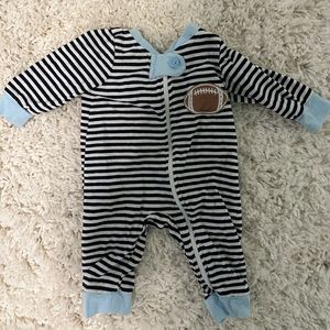 Baby boy football zip up jumper size 3m
